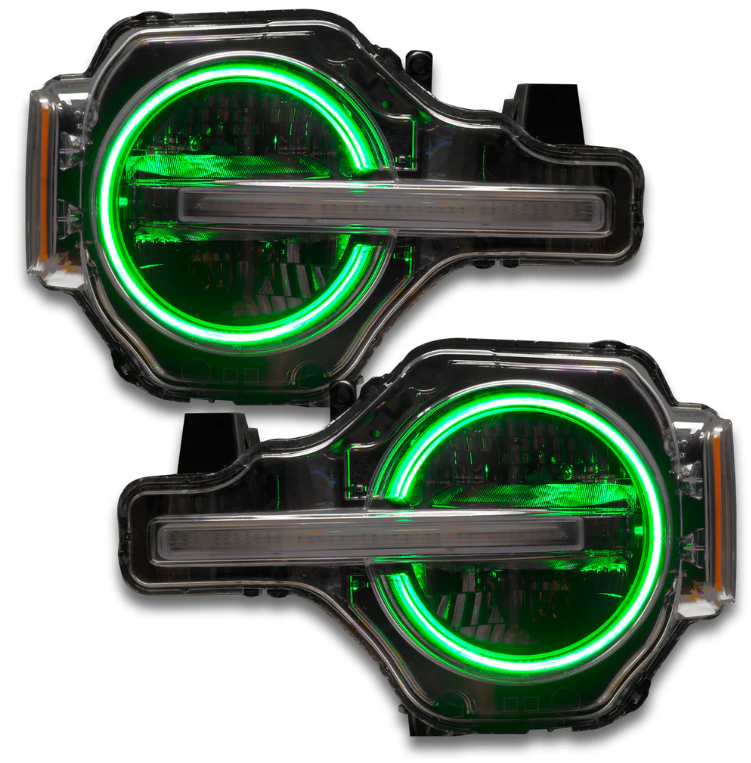 Oracle Headlight Halo Upgrade Kit RGB+W ColorSHIFT 2021-2023 Bronco (Signature Headlights) - Speedlogix