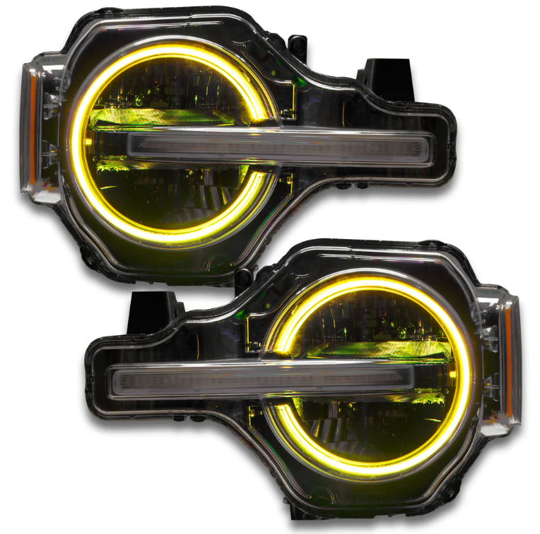 Oracle Headlight Halo Upgrade Kit RGB+W ColorSHIFT 2021-2023 Bronco (Signature Headlights) - Speedlogix
