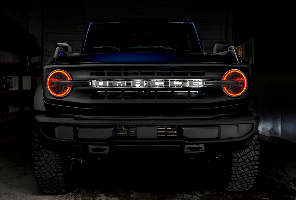 Oracle Headlight Halo Upgrade Kit RGB+W ColorSHIFT 2021-2023 Bronco (Signature Headlights)