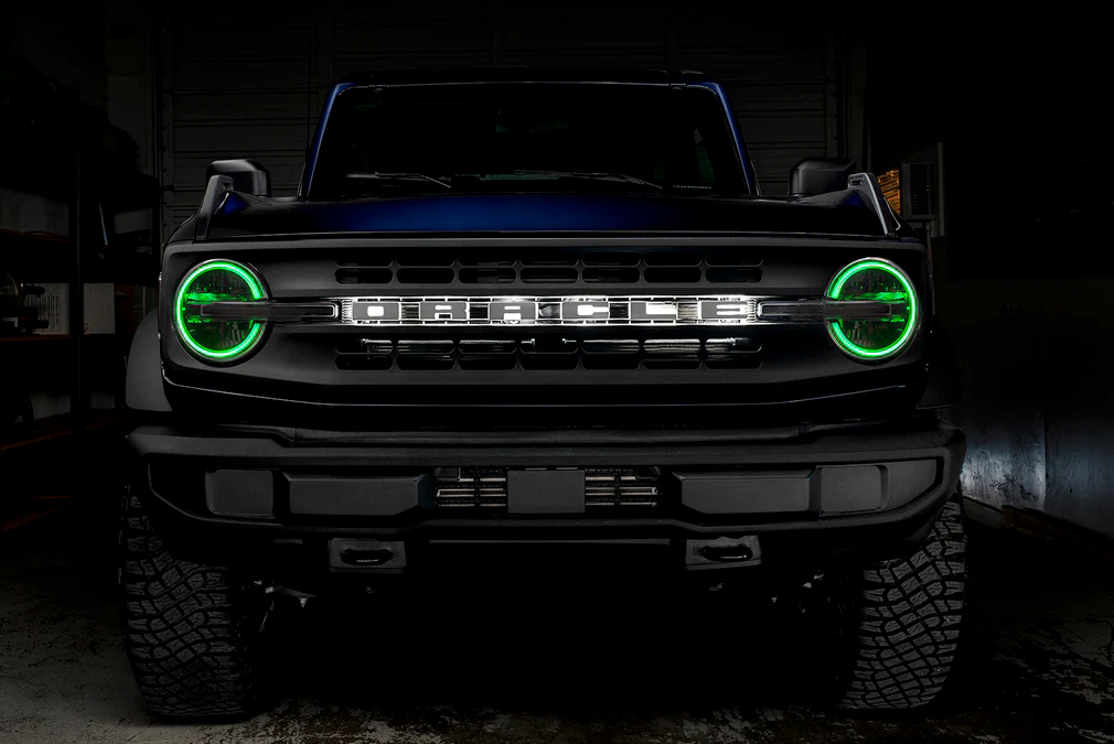 Oracle Headlight Halo Upgrade Kit RGB+W ColorSHIFT 2021-2023 Bronco (Signature Headlights) - Speedlogix