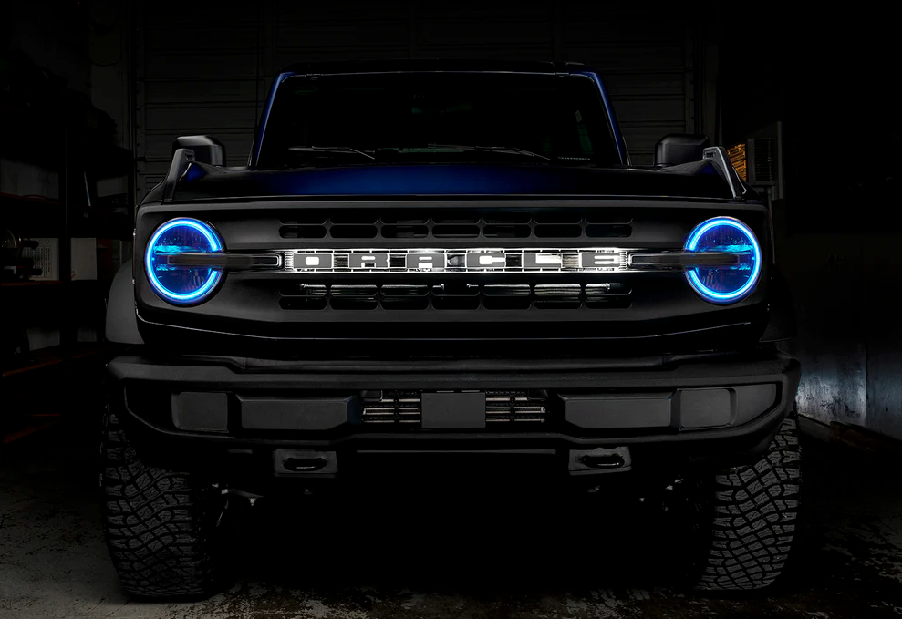 Oracle Headlight Halo Upgrade Kit RGB+W ColorSHIFT 2021-2023 Bronco (Signature Headlights)