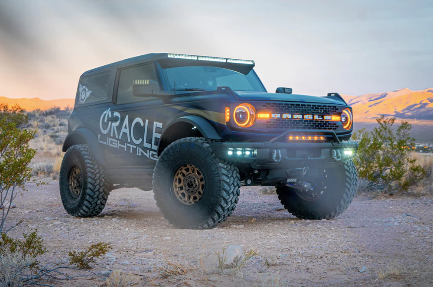 Oracle Triple LED Fog Light Kit for Steel Bumper 2021-2023 Bronco - Speedlogix