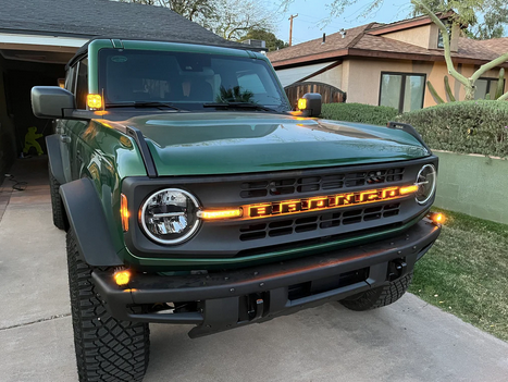 Oracle Illuminated Amber LED Letter Badges 2021-2023 Bronco