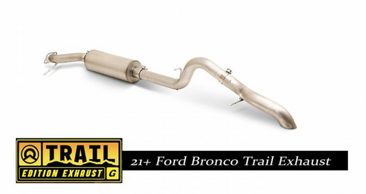 Gibson Dual Trail Exhaust (Stainless) 2021-2023 Bronco 4-Door