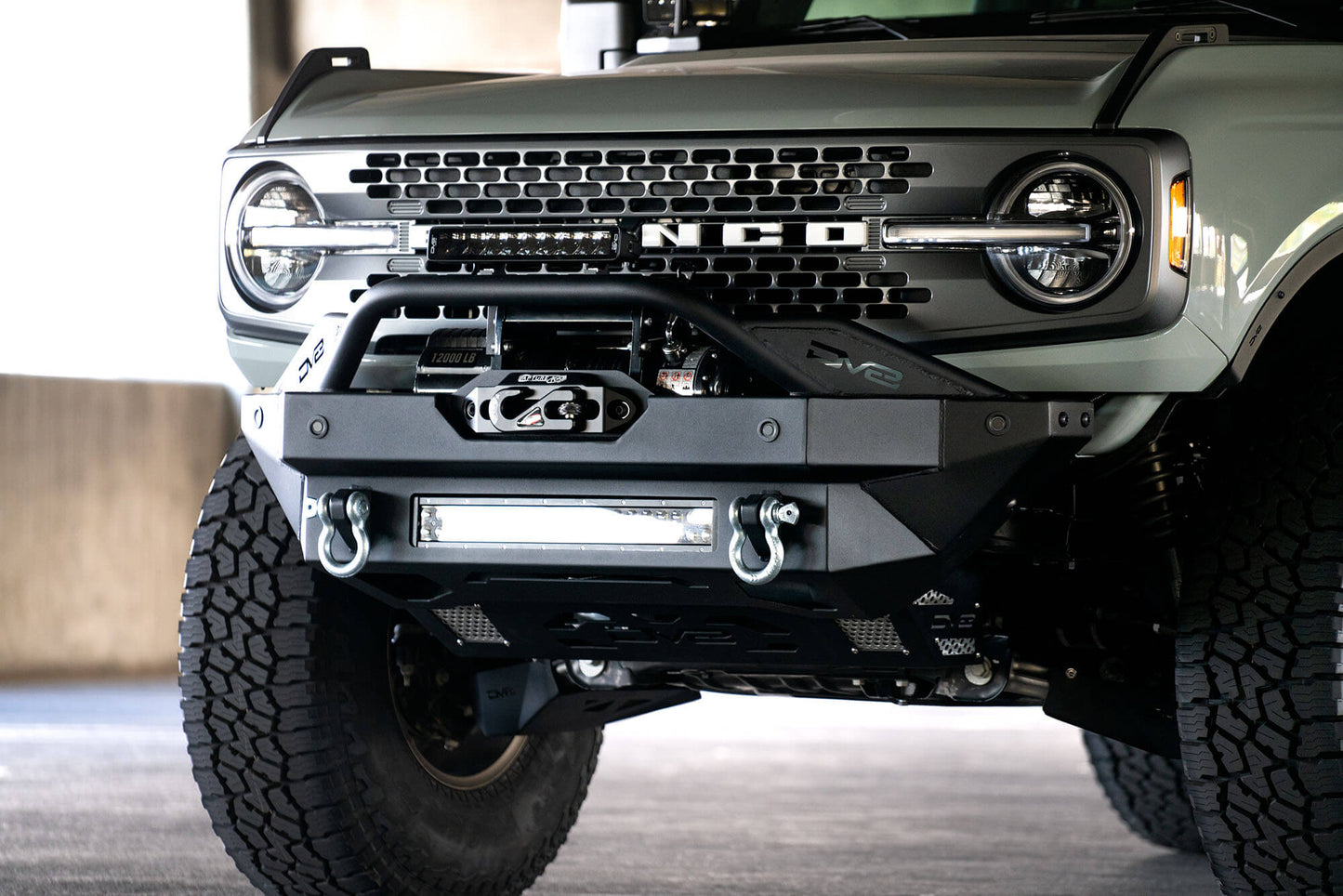 DV8 Offroad FS-15 Series Winch Front Bumper 2021-2023 Bronco - Speedlogix