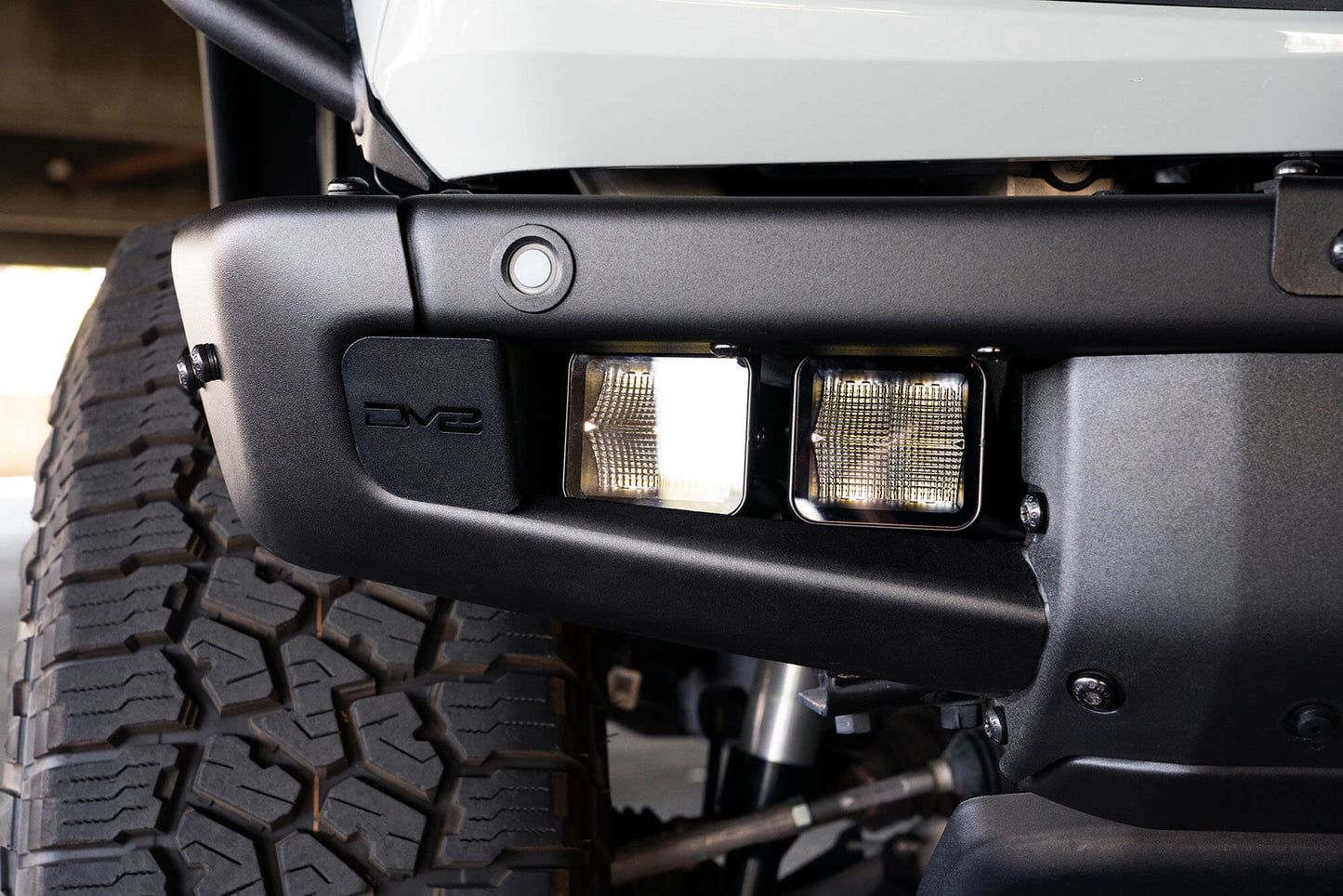 DV8 Fog Light Pocket Mounts 2021-2023 Bronco (Factory Steel Bumper) - Speedlogix
