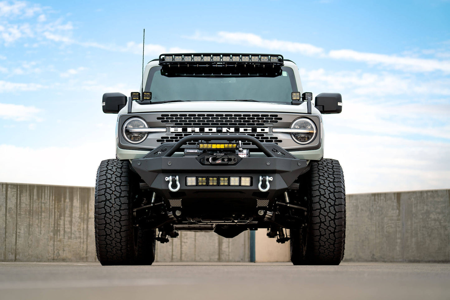 DV8 Offroad FS-15 Series Winch Front Bumper 2021-2023 Bronco - Speedlogix