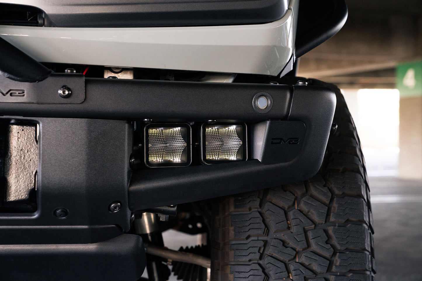 DV8 Fog Light Pocket Mounts 2021-2023 Bronco (Factory Steel Bumper) - Speedlogix