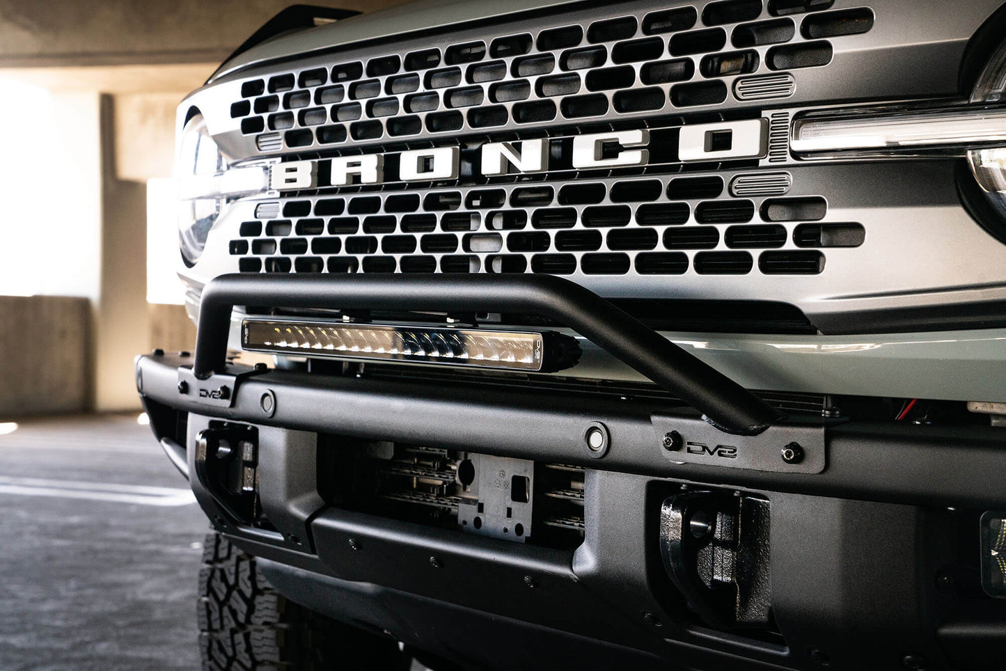 DV8 Offroad Factory Steel Bumper Bull Bar 2021-2023 Bronco - Speedlogix