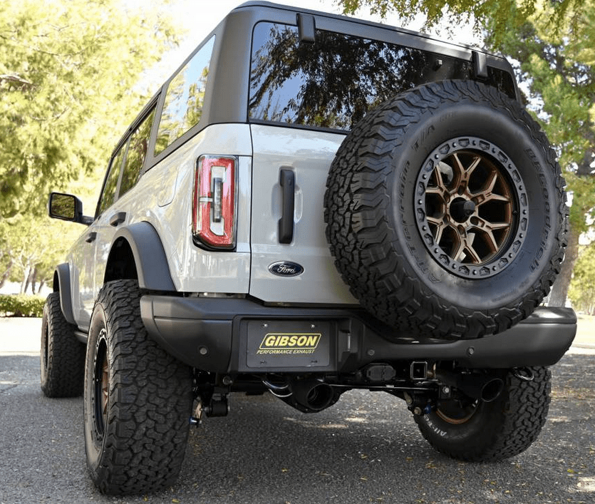 Gibson Elite Dual Split Exhaust (Black) 2021 - 2023 Bronco 4 - Door - Speedlogix