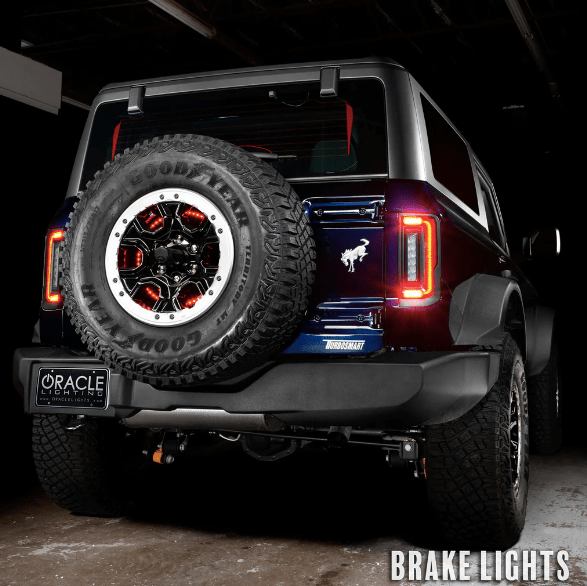 Oracle Flush (Red) LED Tail Lights 2021 - 2023 Bronco - Speedlogix
