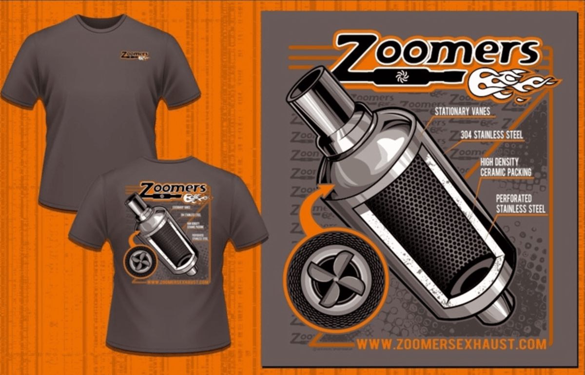 Zoomers Exhaust T-shirt - Speedlogix