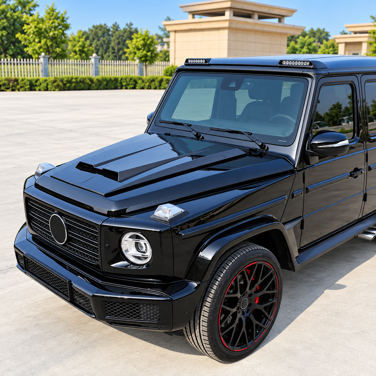 Carbon Fiber Front Roof Spoiler for Mercedes Benz G Wagon W463 W464 G550 G63