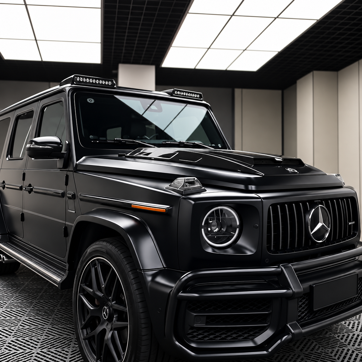 Carbon Fiber Front Roof Spoiler for Mercedes Benz G Wagon W463 W464 G550 G63