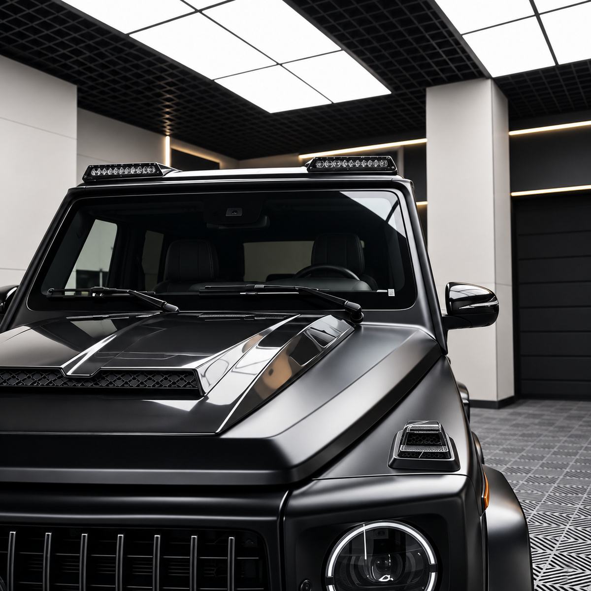 Carbon Fiber Front Roof Spoiler for Mercedes Benz G Wagon W463 W464 G550 G63