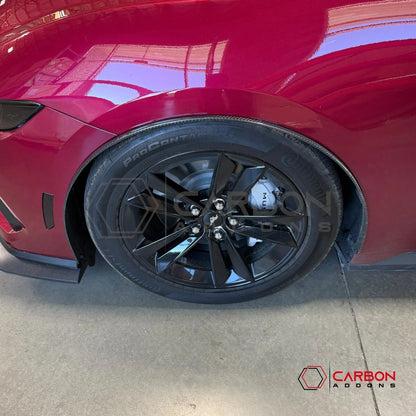 Real Carbon Fiber Front Fender Flares for 2024+ Ford Mustang (Pair)