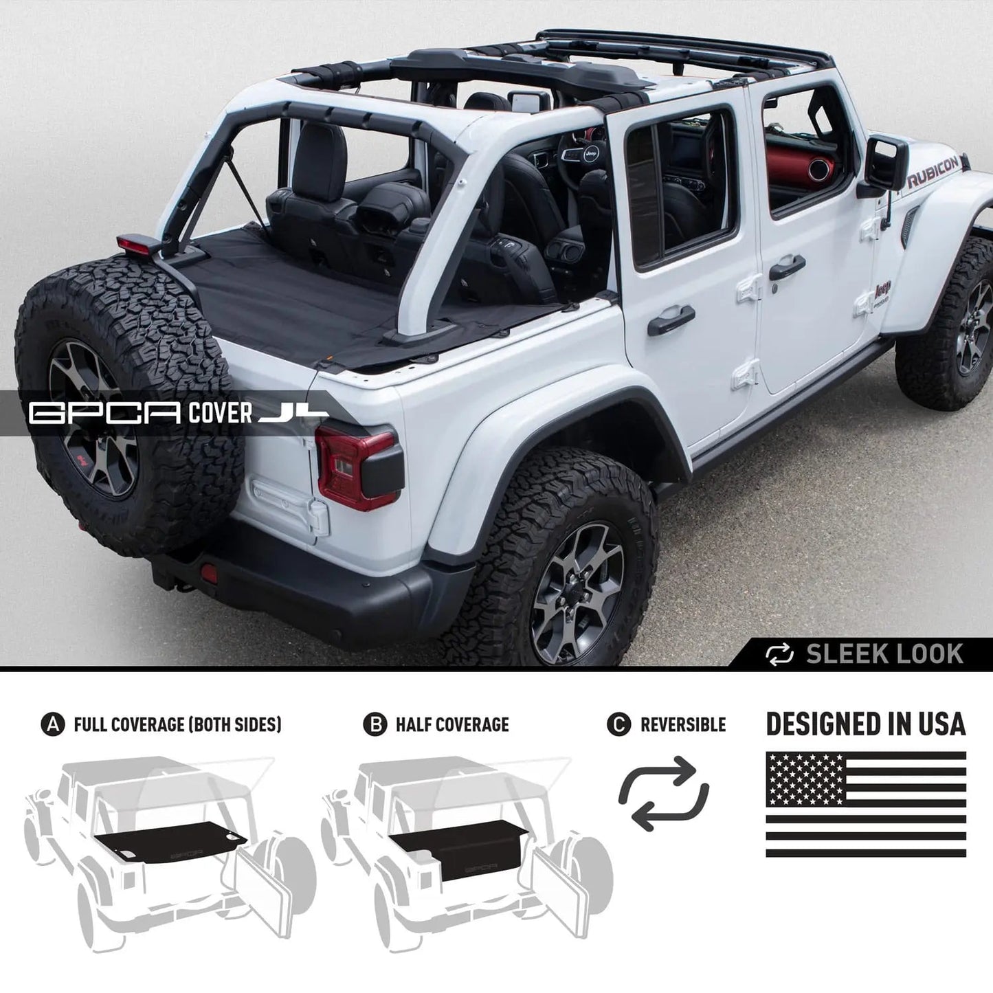 Jeep Wrangler JL 4DR Cargo Cover PRO (2018+)