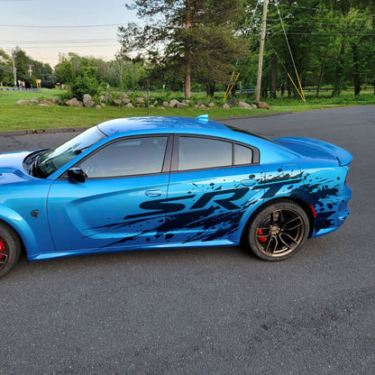 SRT Splatter Car Decal. For Challenger, Charger, Durango. Mopar. #7086-Sup