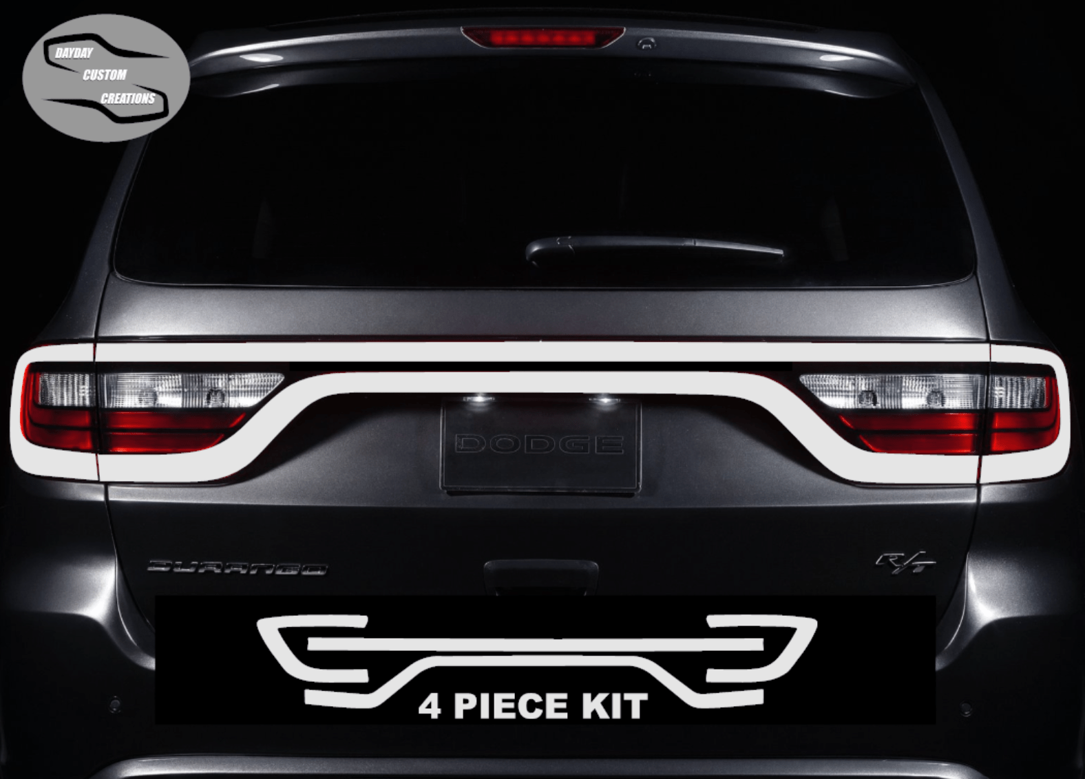 14 - 25 Dodge Durango Colored Taillight Tint Overlay - Speedlogix