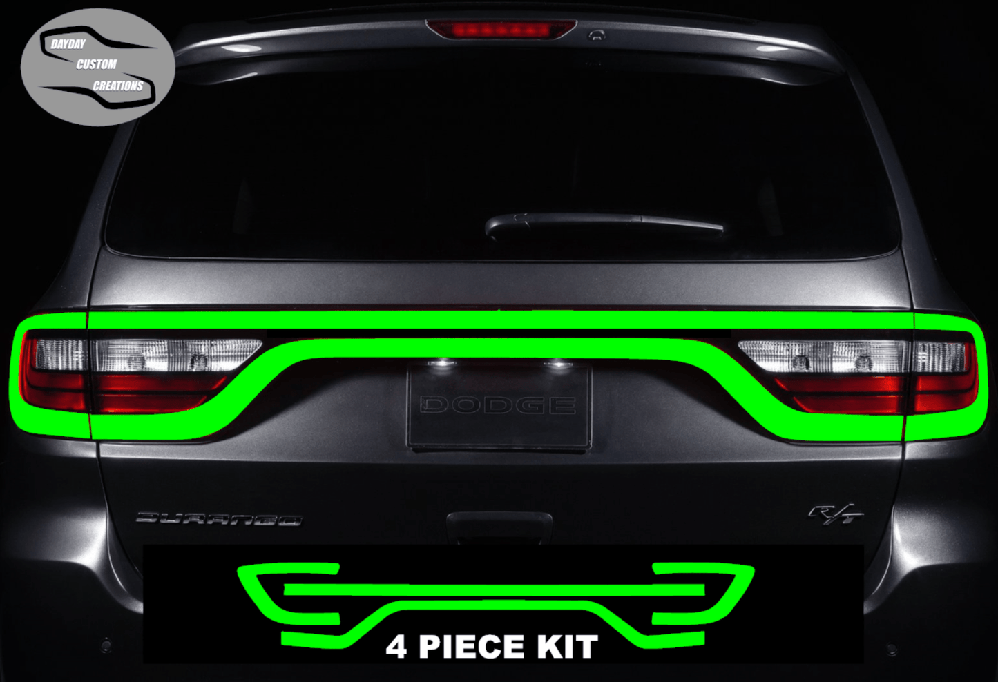 14 - 25 Dodge Durango Colored Taillight Tint Overlay - Speedlogix