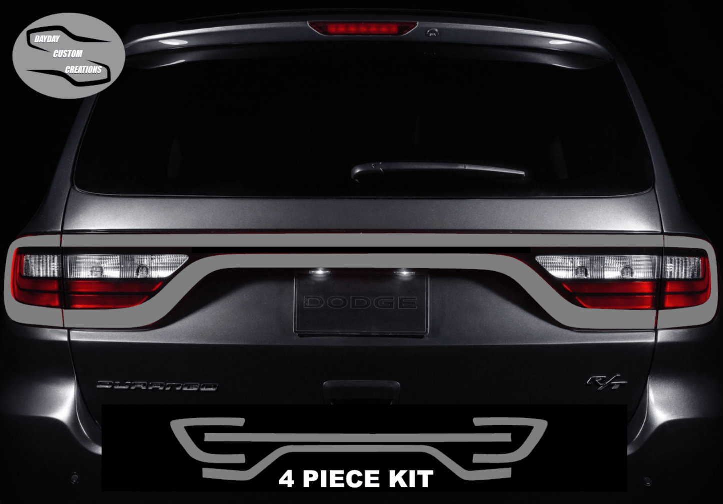 14 - 25 Dodge Durango Colored Taillight Tint Overlay - Speedlogix