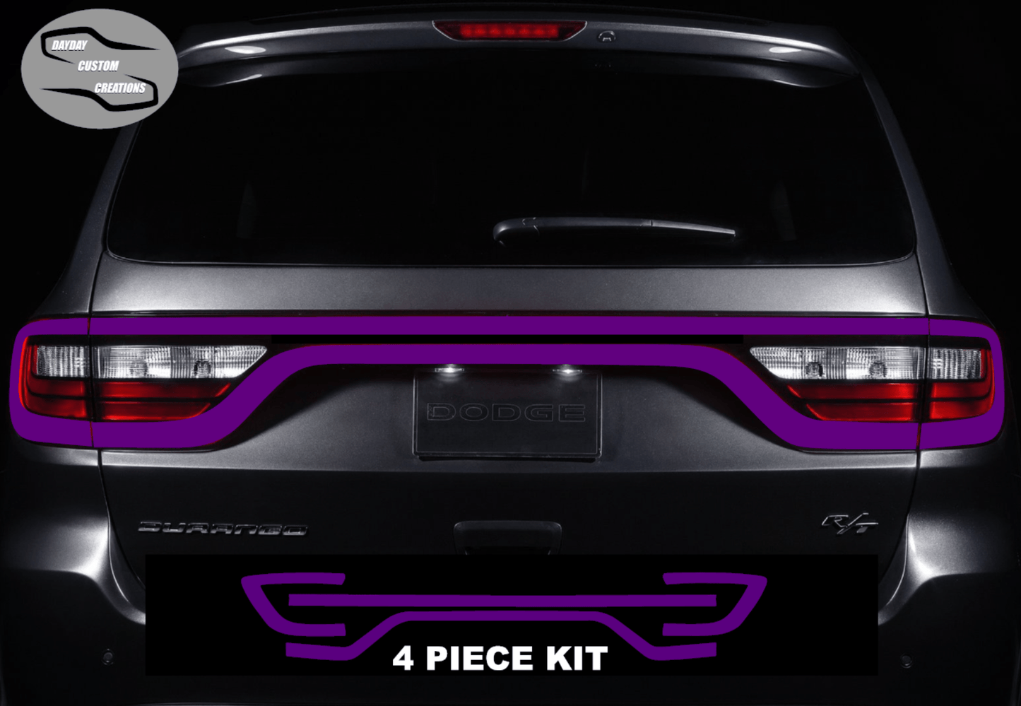 14 - 25 Dodge Durango Colored Taillight Tint Overlay - Speedlogix