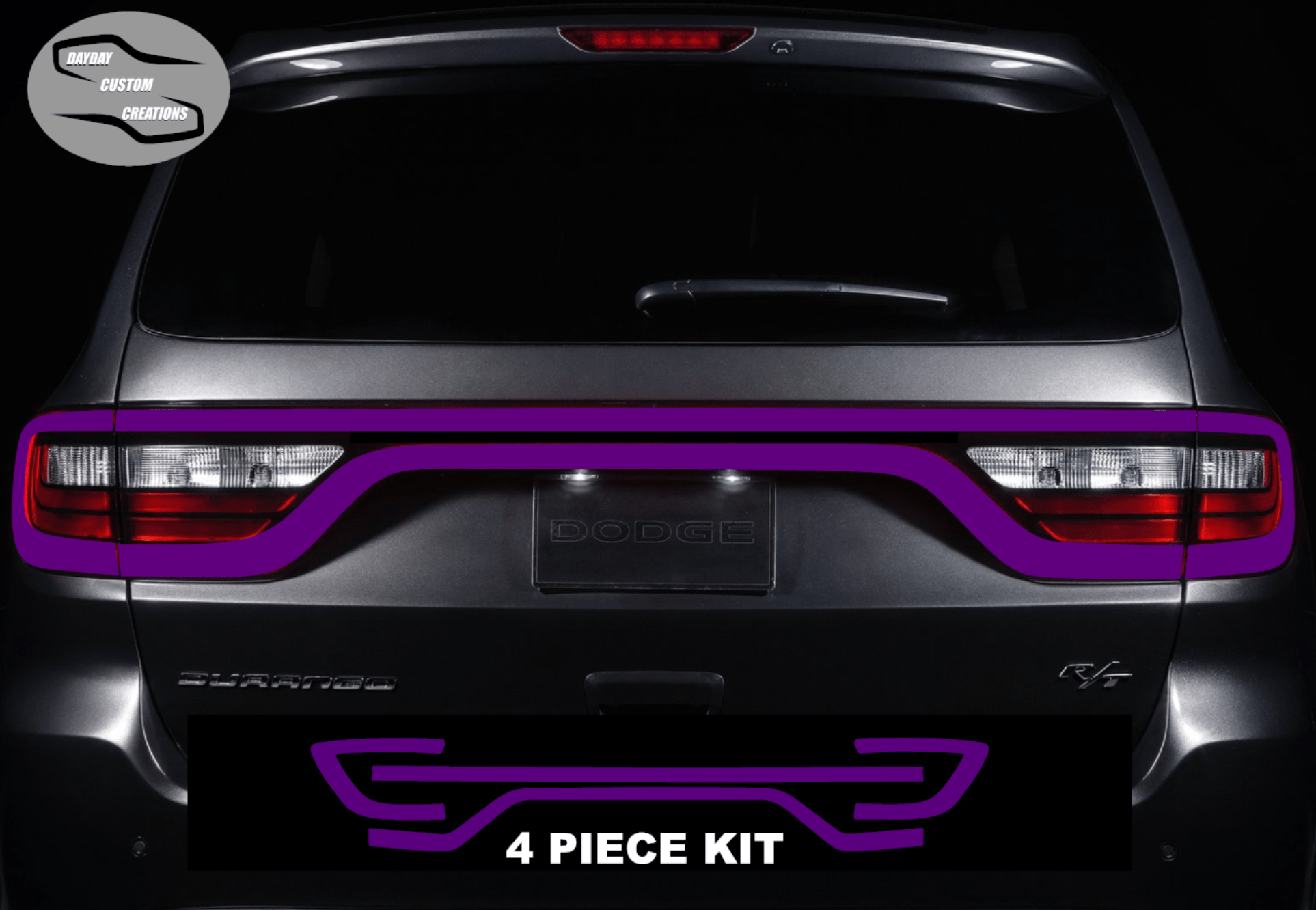 14 - 25 Dodge Durango Colored Taillight Tint Overlay - Speedlogix