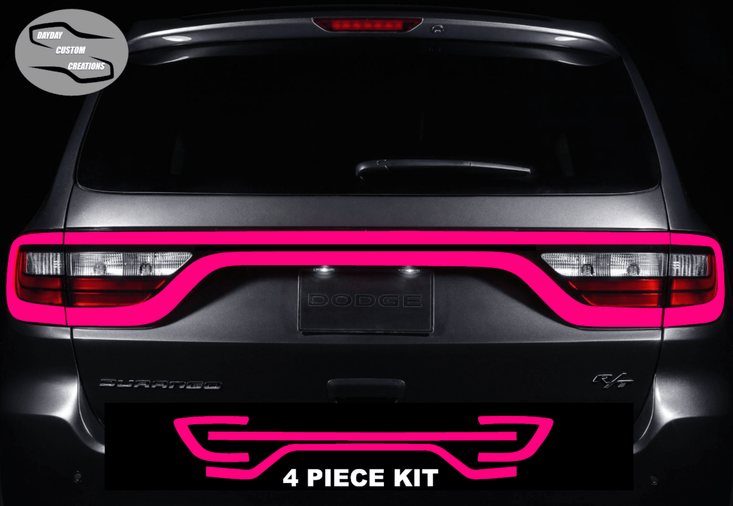 14 - 25 Dodge Durango Colored Taillight Tint Overlay - Speedlogix
