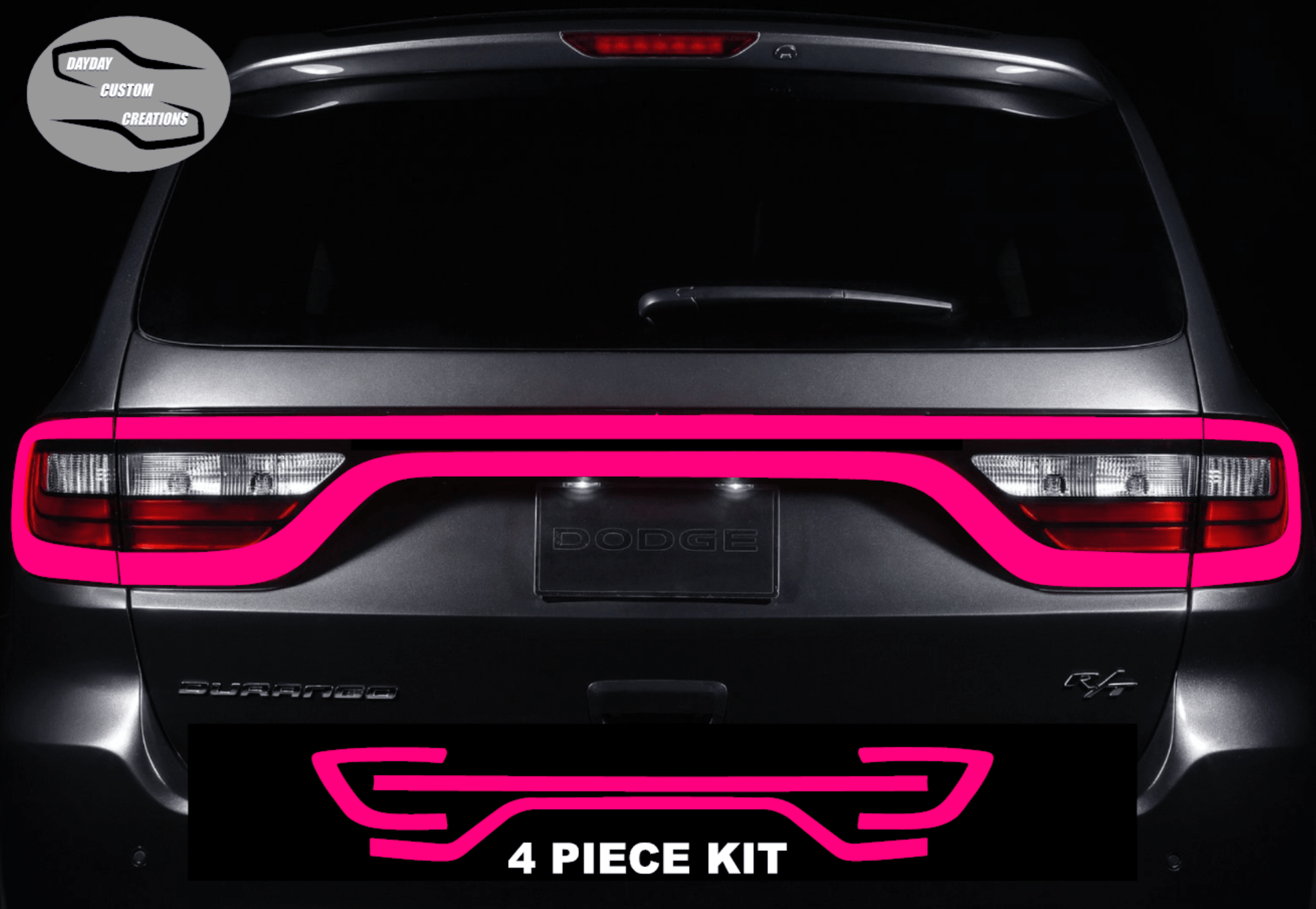 14 - 25 Dodge Durango Colored Taillight Tint Overlay - Speedlogix