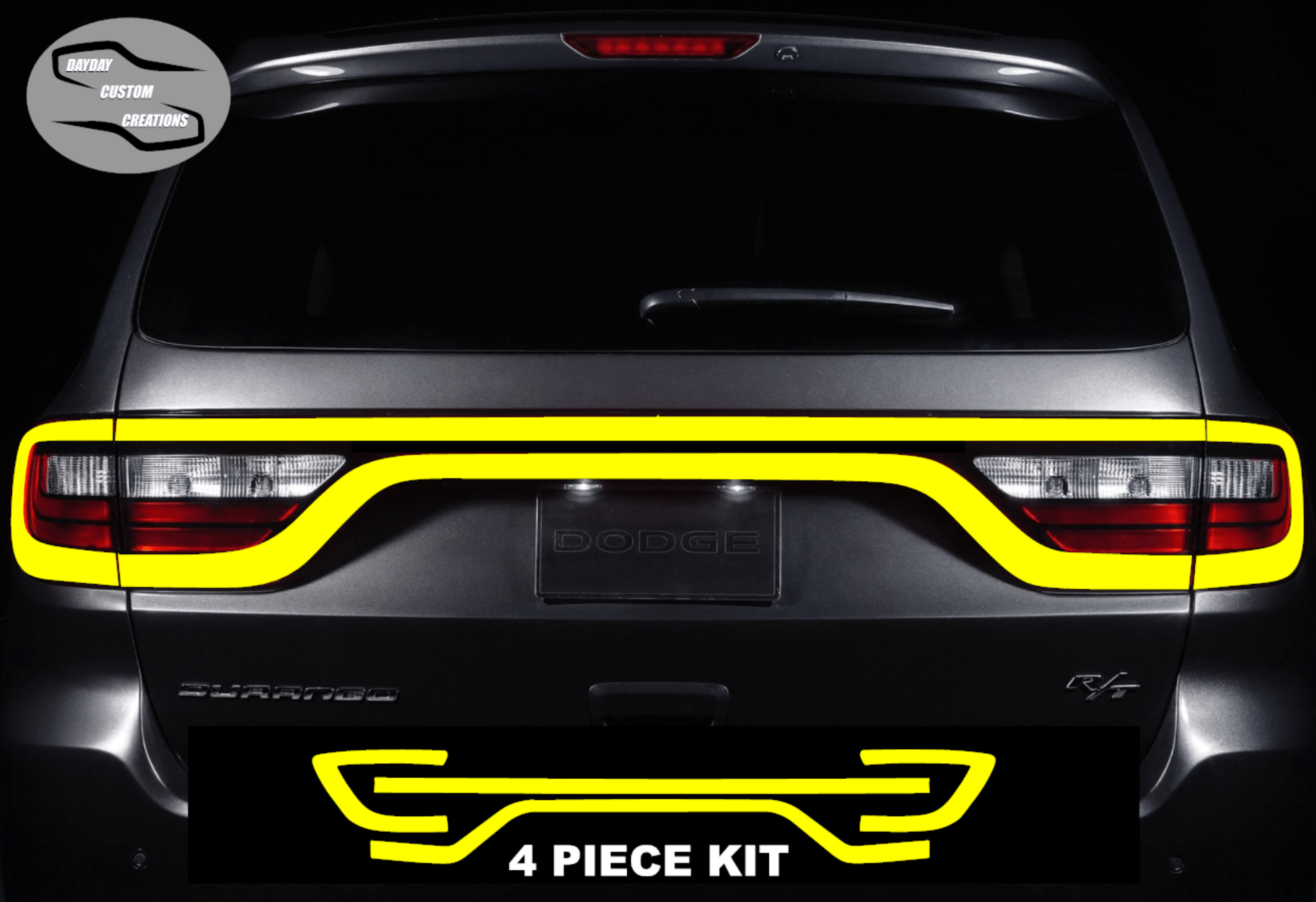 14 - 25 Dodge Durango Colored Taillight Tint Overlay - Speedlogix