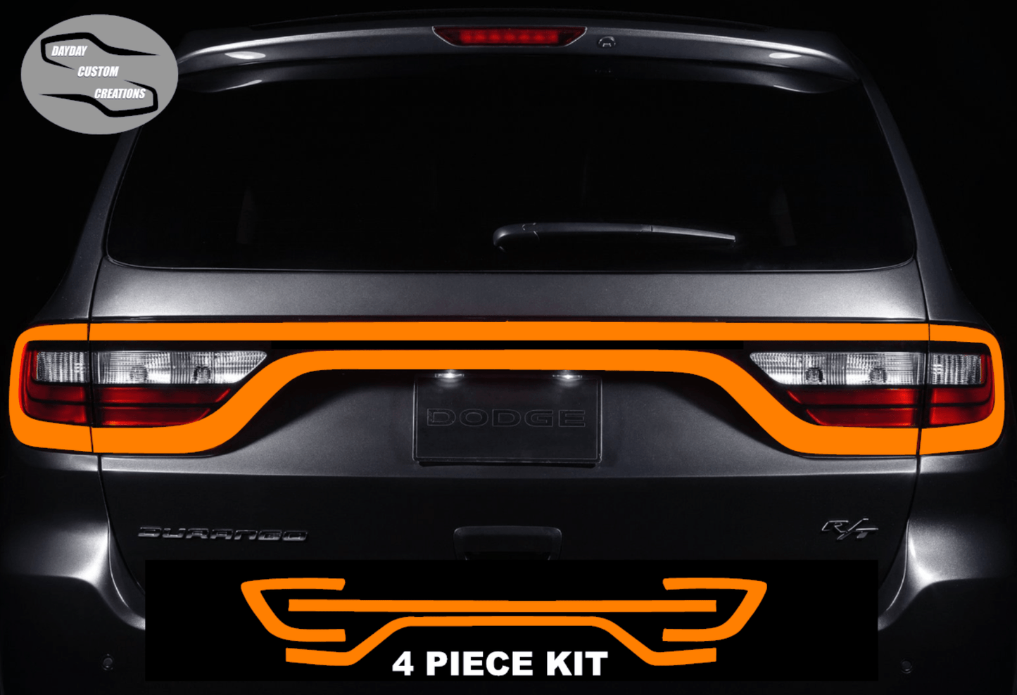 14 - 25 Dodge Durango Colored Taillight Tint Overlay - Speedlogix