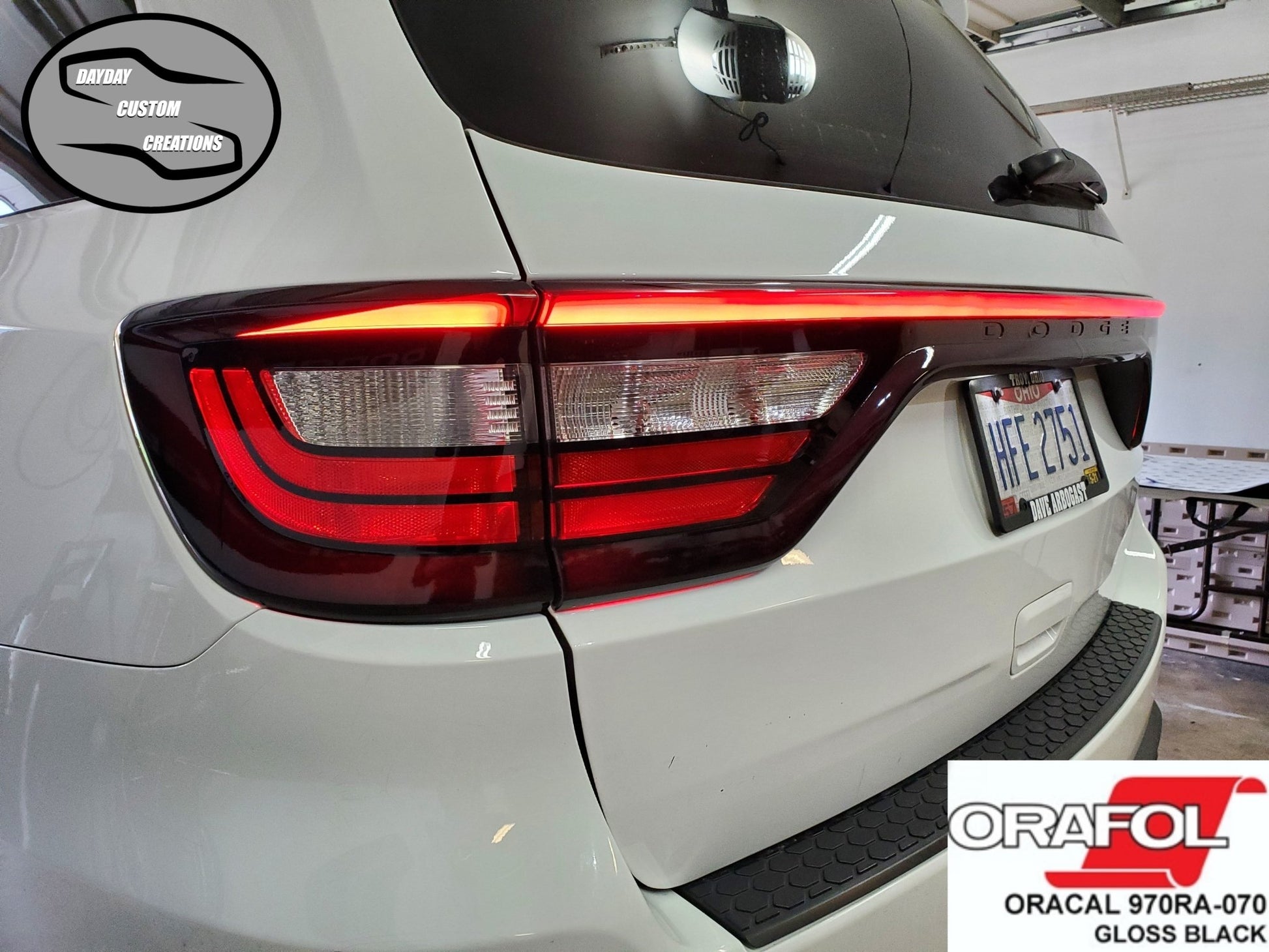 14 - 25 Dodge Durango Taillight Decal Design 10 - Speedlogix
