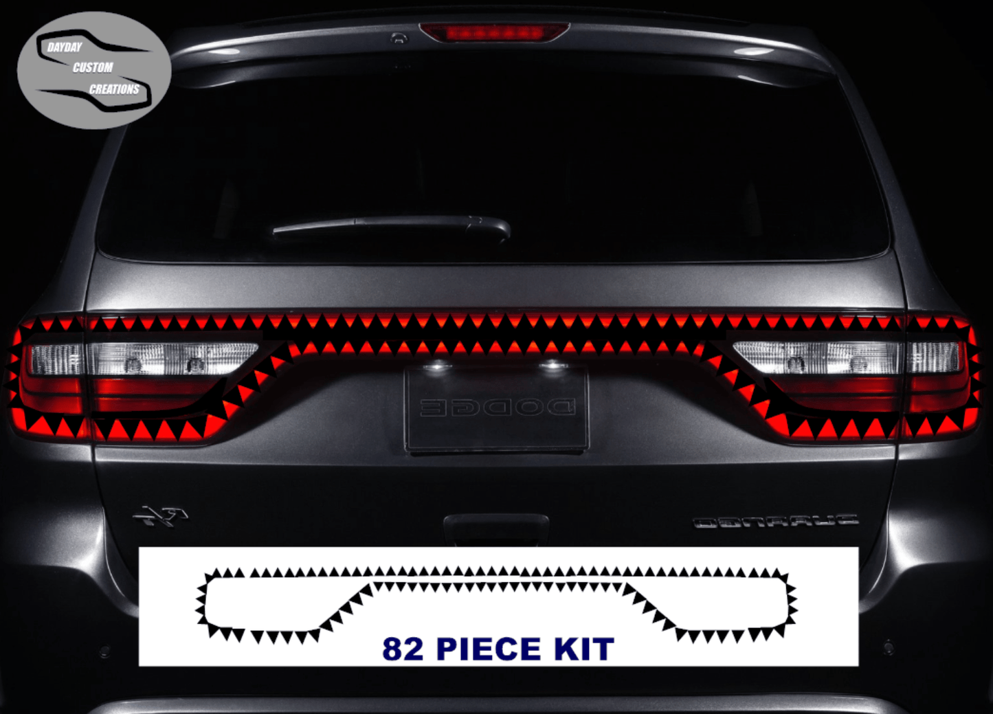 14 - 25 Dodge Durango Taillight Decal Design 13 - Speedlogix