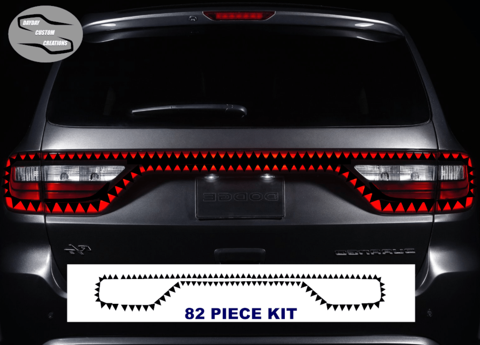 14 - 25 Dodge Durango Taillight Decal Design 13 - Speedlogix