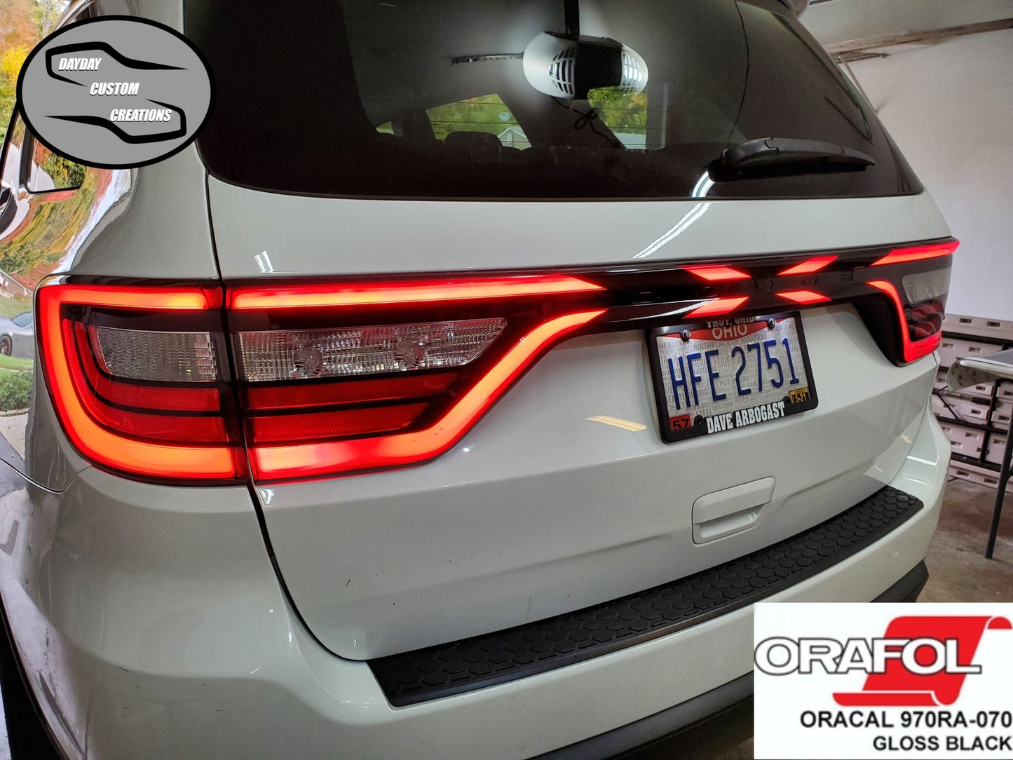 14 - 25 Dodge Durango Taillight Decal Design 7 - Speedlogix
