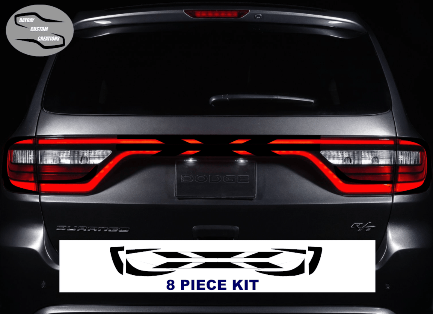 14 - 25 Dodge Durango Taillight Decal Design 8 - Speedlogix