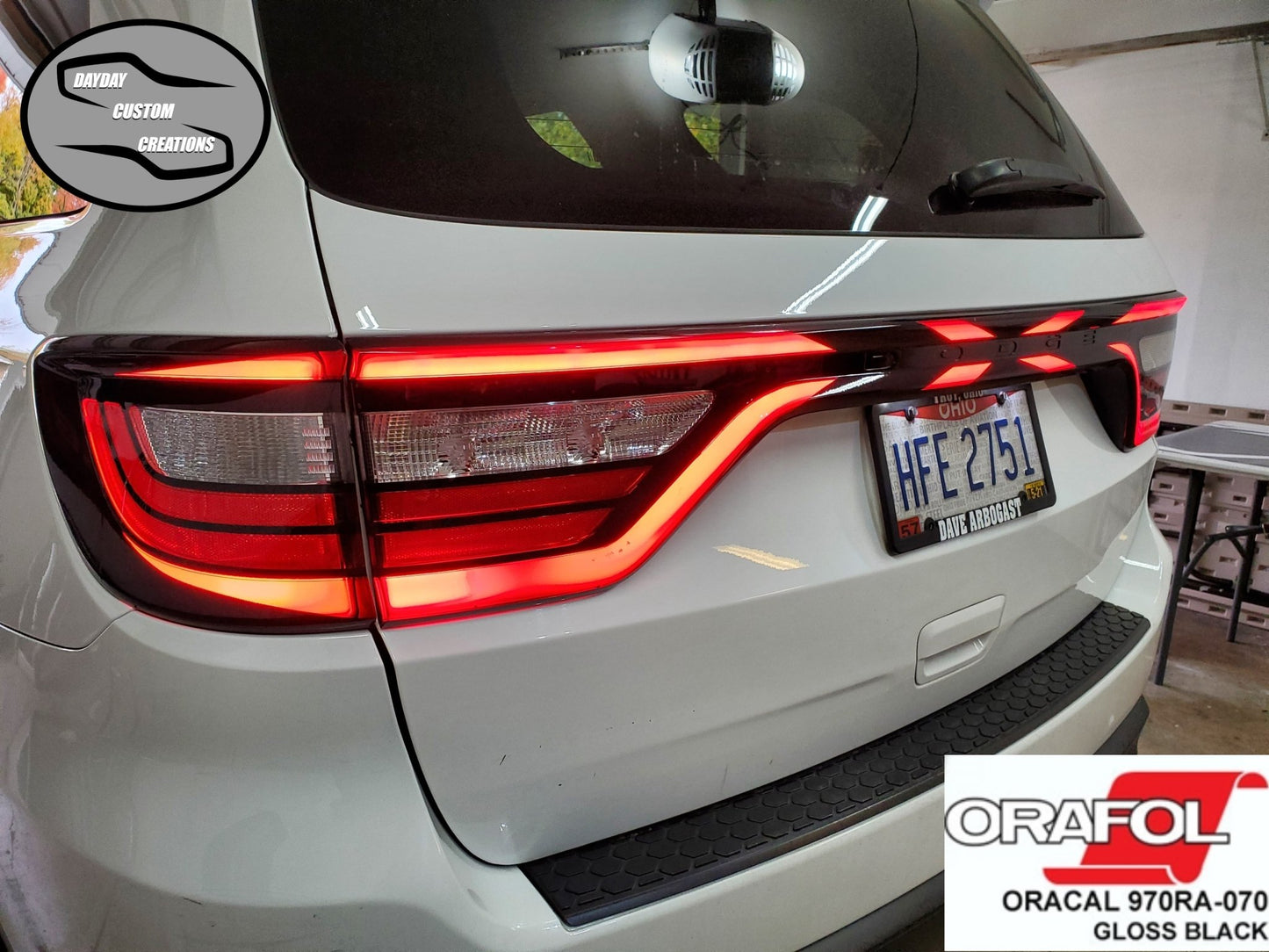 14 - 25 Dodge Durango Taillight Decal Design 8 - Speedlogix