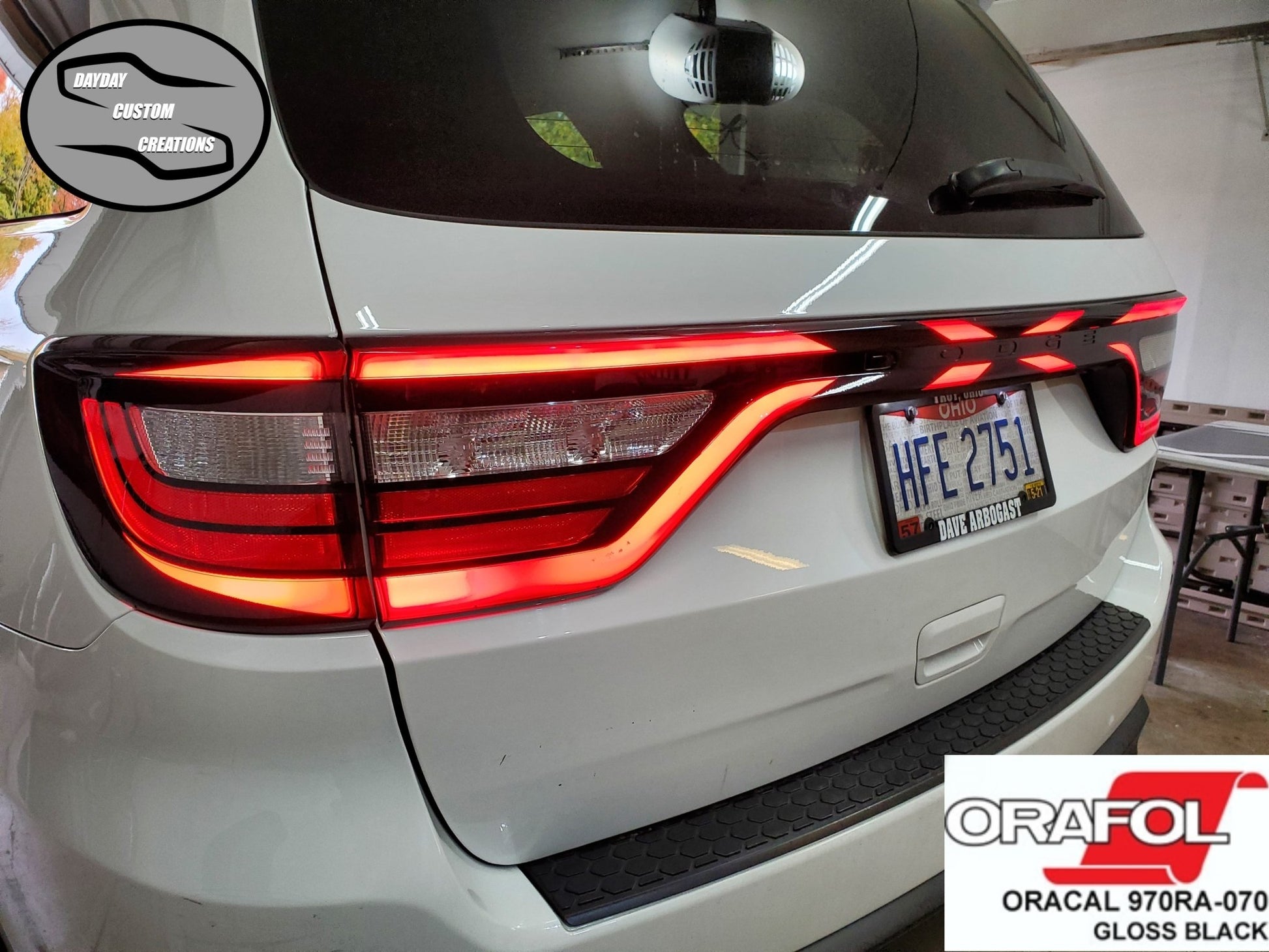 14 - 25 Dodge Durango Taillight Decal Design 8 - Speedlogix
