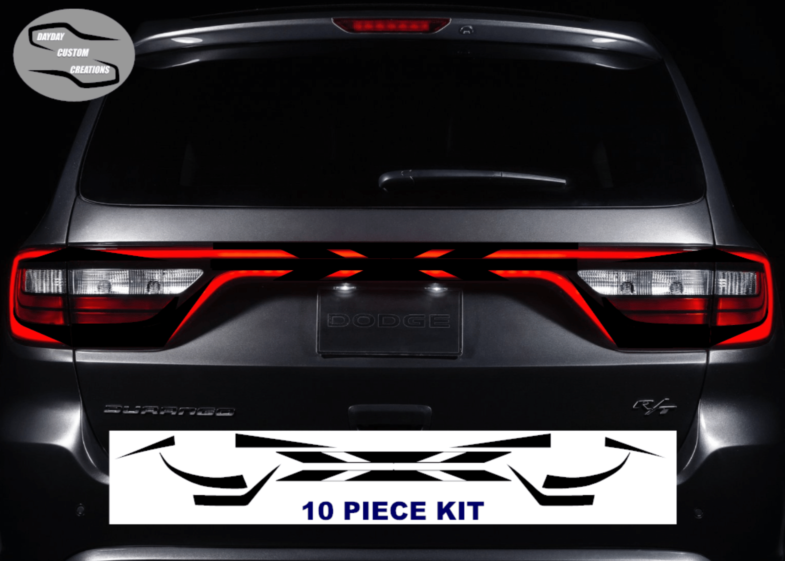 14 - 25 Dodge Durango Taillight Decal Design 9 - Speedlogix