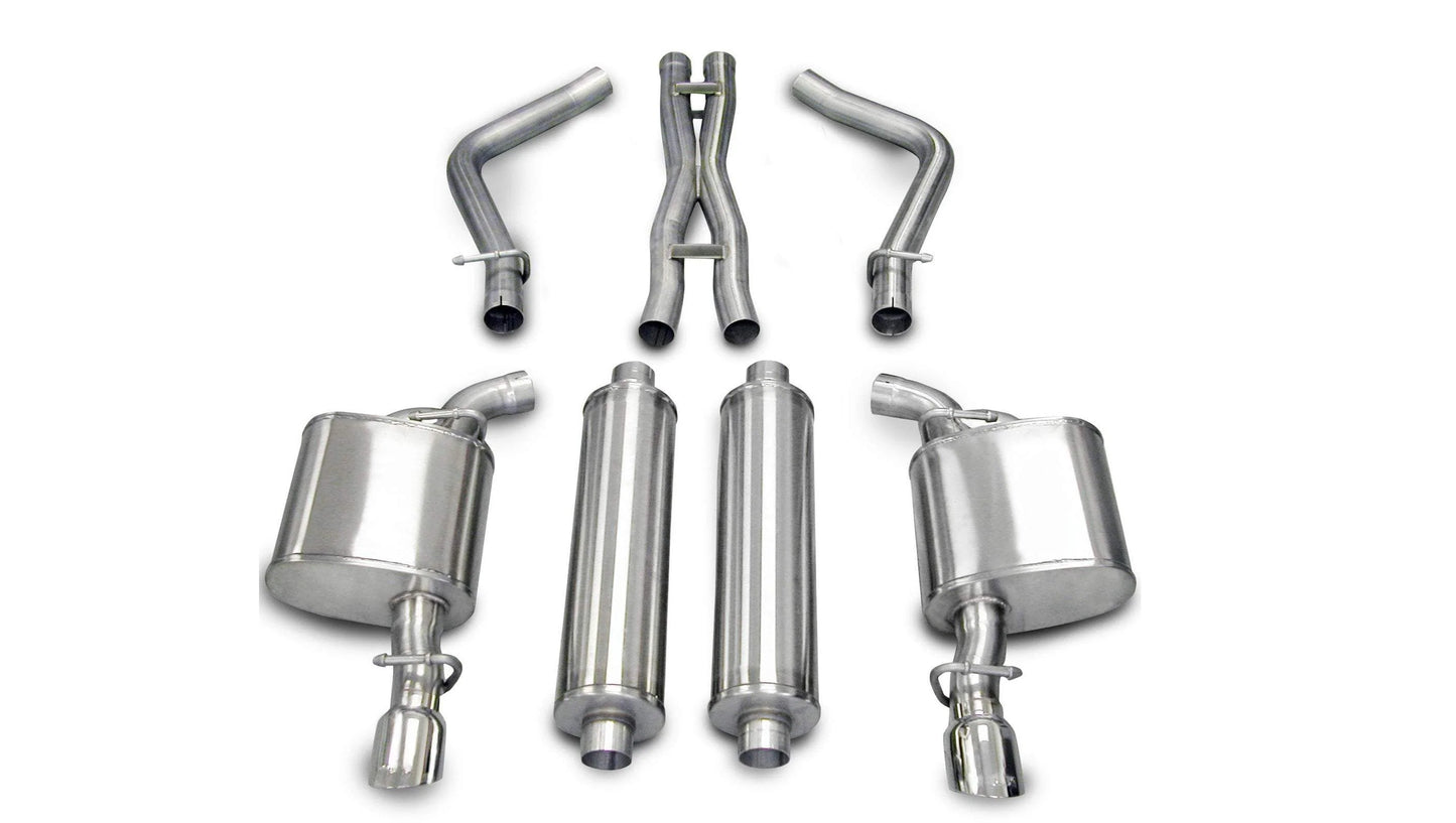 Corsa Xtreme Cat-Back Exhaust, Polished Tips 2005-2010 Charger 5.7L