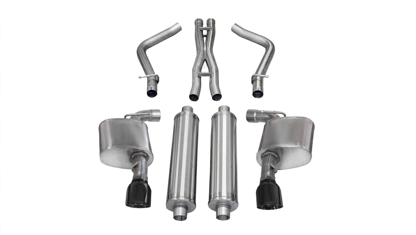 Corsa Sport Cat-Back Exhaust, Black Tips 2012-2014 Charger 392/6.4L