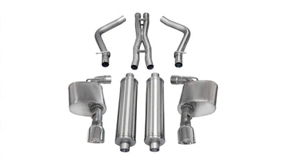 Corsa Xtreme Cat-Back Exhaust, Polished Tips 2011-2014 Charger 392/6.4L