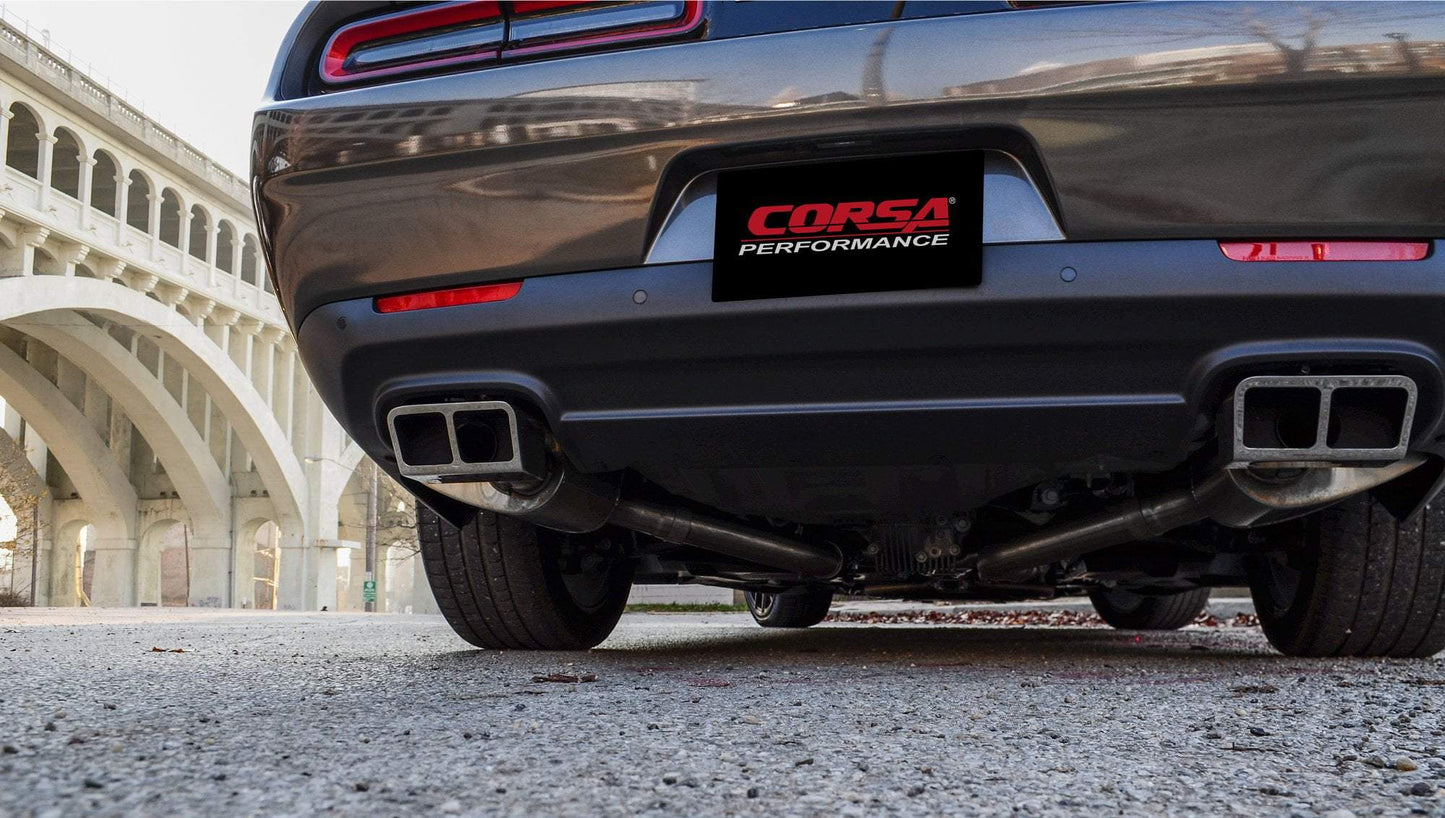 Corsa Xtreme Cat-Back Exhaust, Polished Tips 2015-2023 Challenger 6.2L/392/6.4L