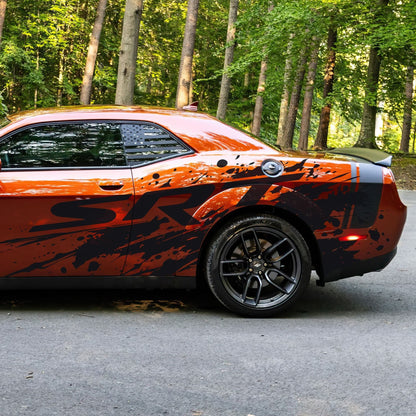 SRT Splatter Car Decal. For Challenger, Charger, Durango. Mopar. #7086-Sup