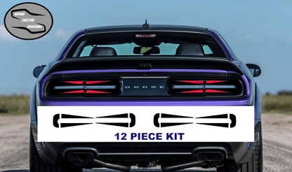 15 - 23 Dodge Challenger Taillight Decal Design 1 - Speedlogix