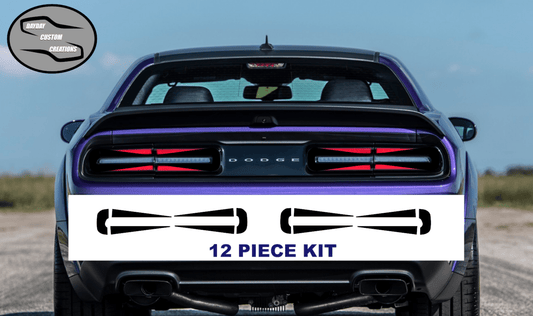 15 - 23 Dodge Challenger Taillight Decal Design 1 - Speedlogix