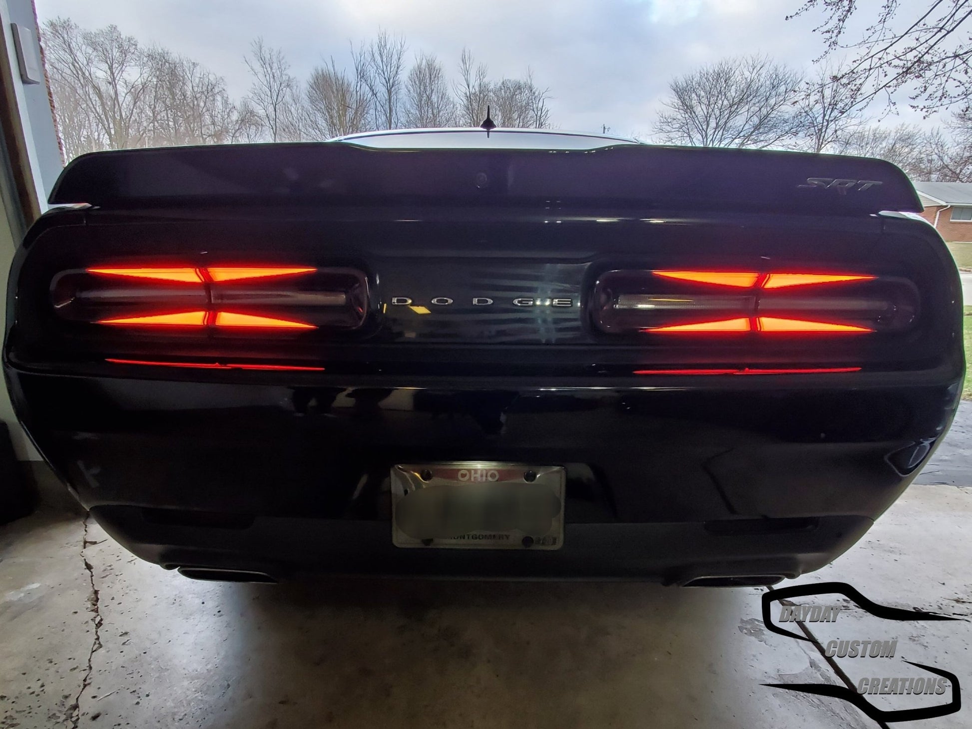 15 - 23 Dodge Challenger Taillight Decal Design 1 - Speedlogix