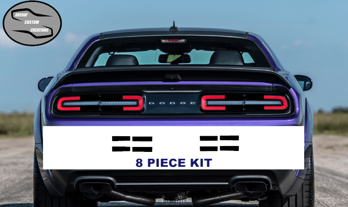 15 - 23 Dodge Challenger Taillight Decal Design 10 - Speedlogix
