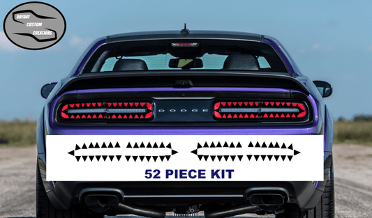 15 - 23 Dodge Challenger Taillight Decal Design 7 - Speedlogix
