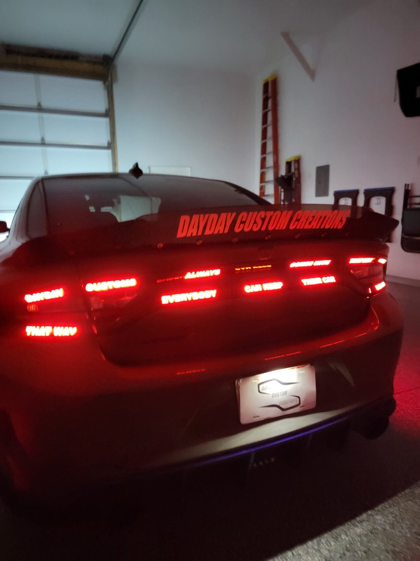 15 - 23 Dodge Charger Custom Text Taillight Decal - Speedlogix
